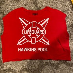 Stranger things cut off crop top